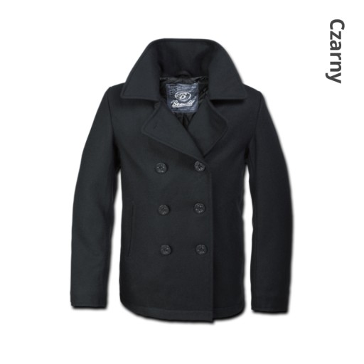 BRANDIT Ciepły Płaszcz Bosmanka Pea Coat Wełna 5XL