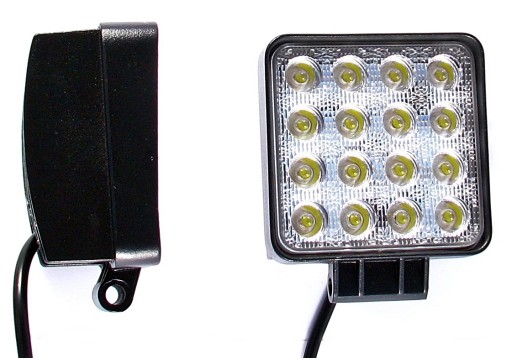 LAMPA ROBOCZA HALOGEN 16 LED 48W 12V/24V SZPERACZ