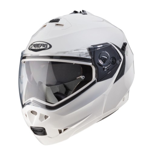 CABERG Duke II Biały Kask moto szczękowy r. XS