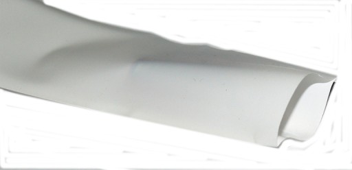 Cienka folia termokurczliwa 57x0,1mm biała 1 metr