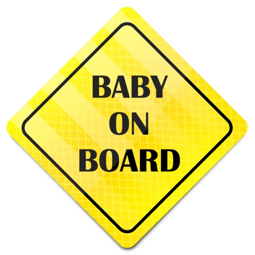 ODBLASKOWY MAGNES INFORMACYJNY BABY ON BOARD