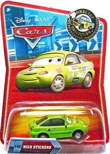 NICK STICKERS Cars Auta FINAL Lap Disney Mattel