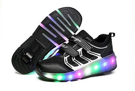 BUTOROLKI BUTY LED Z KÓŁKAMI WROTKI ROLKI Świecące