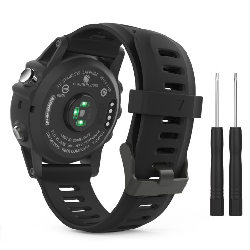 CZARNY Pasek Garmin FENIX 3 / 3HR / 5X PLUS