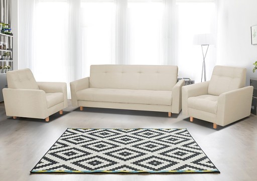 Komplet sofa kanapa + fotele SAGA salon