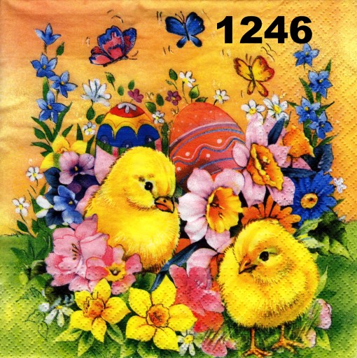 Serwetki do decoupage-1szt- WIELKANOC -NR 1246