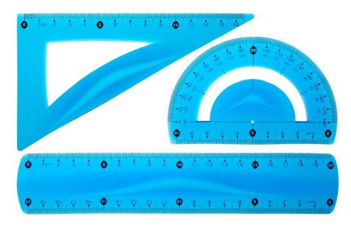 Zestaw geometryczny z linijką 20cm Tetis BL010-NK