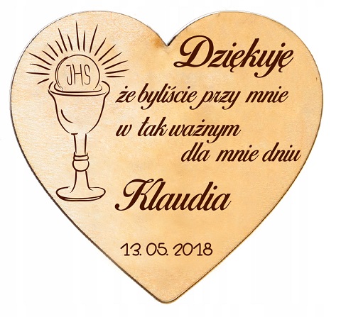 Podziękowania dla Gości MAGNESY KOMUNIA PAMIĄTKA I KOMUNII ŚWIĘTEJ