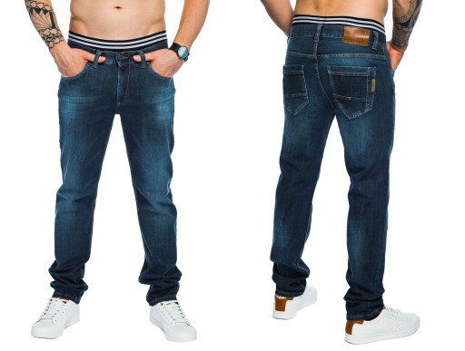 SPODNIE MĘSKIE VANKEL JEANS - 638 - 86CM L32