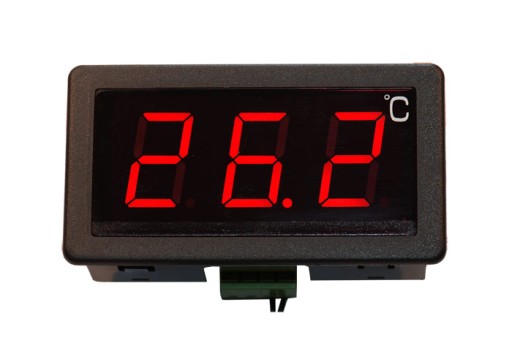 Termometr elektroniczny panelowy LED -50-110C 230V