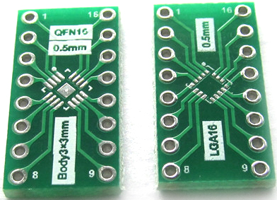 Płytka drukowana QFN16 / LGA16_____________PCB-057