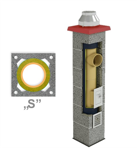 NPB Komin Kominy System Kominowy BRATA U S 4m140