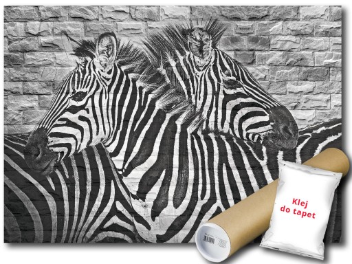 FOTOTAPETA ZEBRA ŚCIANA 12C FXL 208x146 F10113