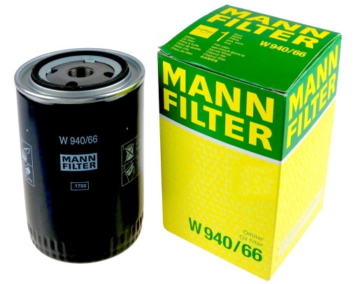 FILTR OLEJU MANN W940/66 AUDI VW 1.8T AWT AVJ AEB ANB APU AWM BFB BEX