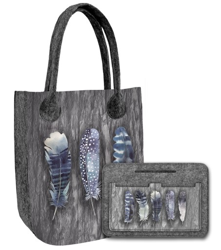 Torba filcowa City + organizer zestaw BERTONI Fly Away