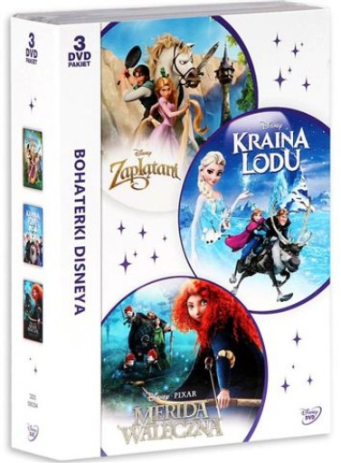 Kraina lodu +Zaplątani +Merida Waleczna [BOX 3DVD]