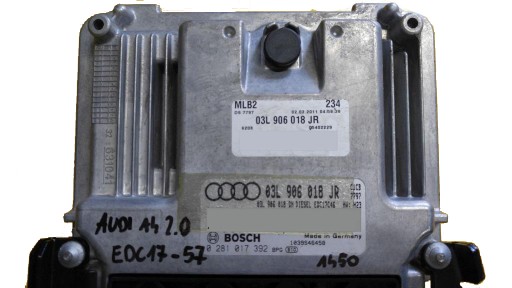 ECU AUDI A4 2.0 03L906018JR 0281017392