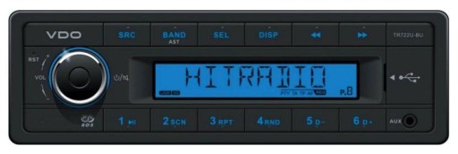 VDO TR722U-BU Radio samochodowe 24V do TIR a MP3 USB AUX