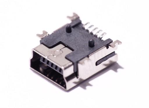 Gniazdo mini USB B 5-pin montaż druk SMD