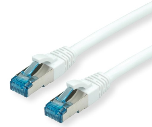 PRZEWÓD PATCHCORD S/FTP KAT.6A 0,5M BIAŁY