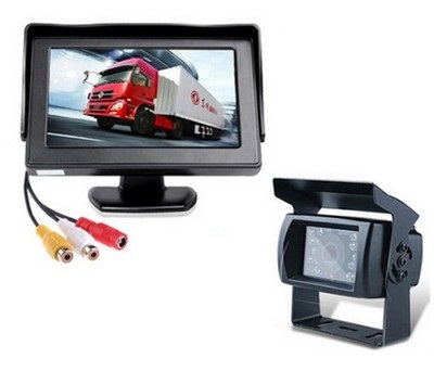 ZESTAW MONITOR LCD 4,3+KAMERA COFANIA BUS 18IR 10m