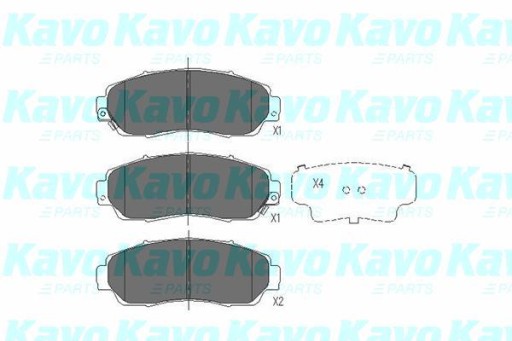 Klocki hamulcowe KAVO PARTS KBP-2046 HONDA CR-V II