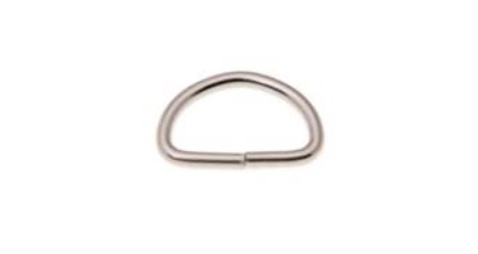 PÓŁKOLE METALOWE 20mm D RING DO PASKA TOREBKI 4SZT