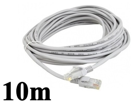 Kabel internetowy rj45 skrętka sieciowy router 10m