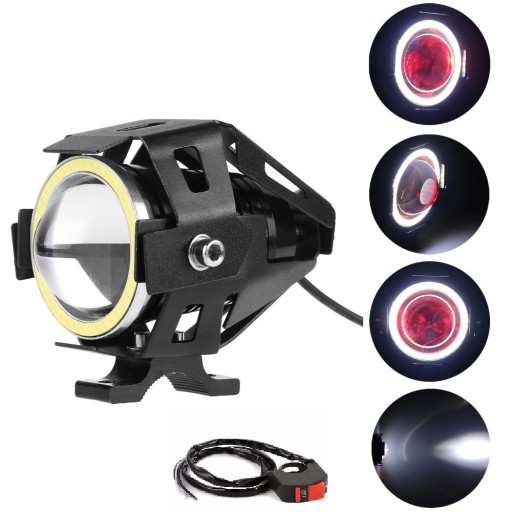 REFLEKTOR LAMPA LED CREE U7 RING MOTOCYKL 125W