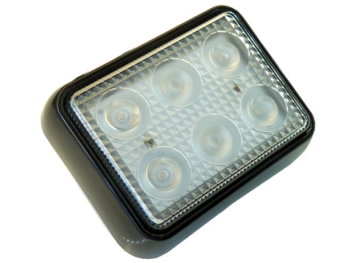 mocna Lampa 6 LED 10x8 cm biała cofania wsteczny