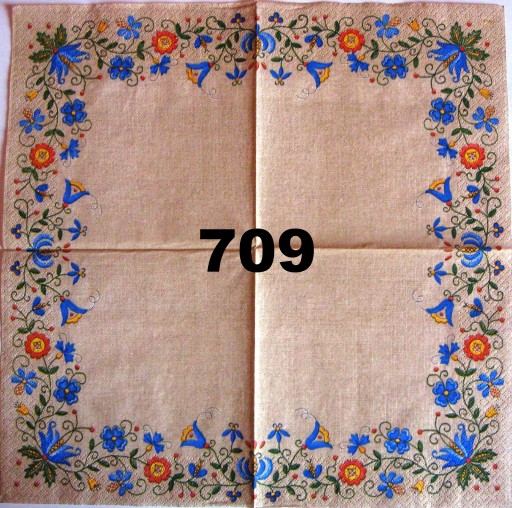 Serwetki do decoupage-1szt-LUDOWE- NR 709