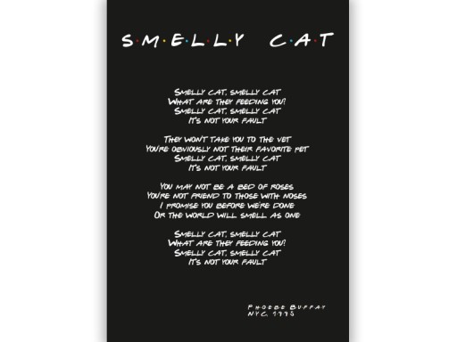 FRIENDS - plakat serial PRZYJACIELE A3 SMELLY CAT