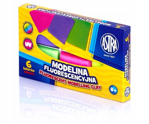 ASTRA modelina szkolna fluorescencyjna 6 kolorów