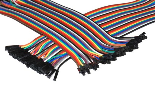 Taśma przewody 30 cm 40-pin F-F żeński-żeński nowa