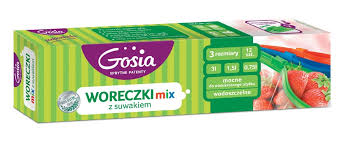 WORECZKI Z SUWAKIEM DO ŻYWNOŚCI mix 12 szt. GOSIA