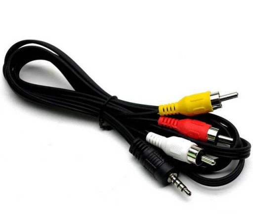 Kabel Mini Jack 3,5mm 4PIN - 3x RCA Cinch 3M