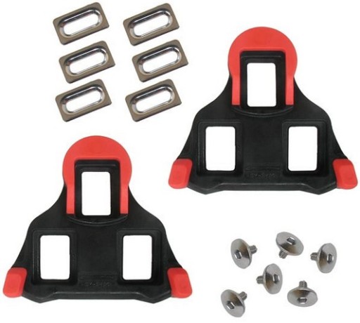 Bloki progi pedałów Shimano SM-SH10 czarne/czerwon