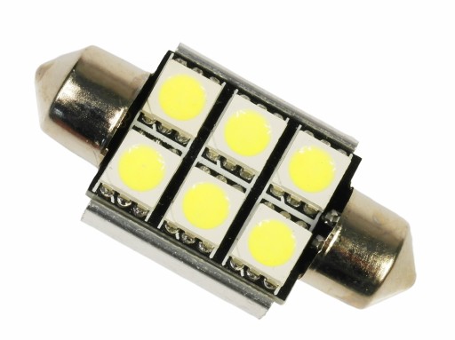 Rurka 6 LED canbus C5W C10W CAN BUS SMD 42 mm