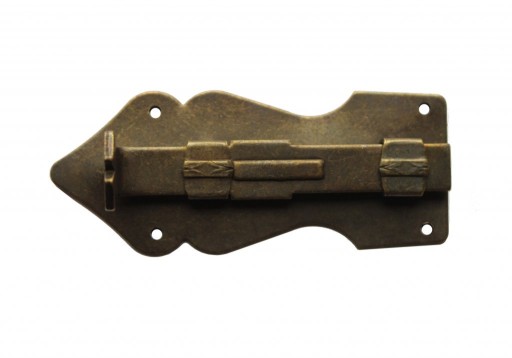 Zasuwka stalowa patynowana 35x90 mm nr 1045/07