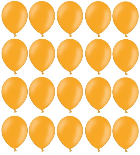 Balony Pomarańczowe 25cm Pastelowe 20szt na ślub
