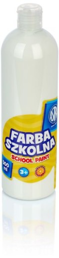 Farba szkolna ASTRA plakatowe 500 ml biała