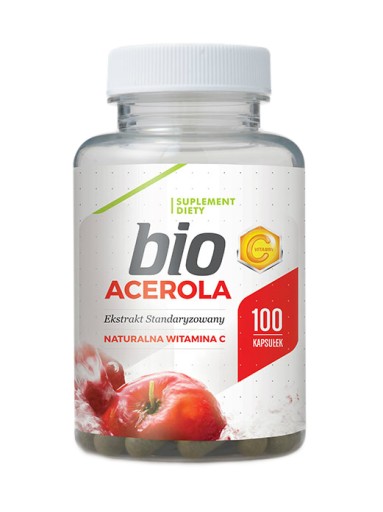 ACEROLA BIO Naturalna Witamina C 100KAPS HEPATICA