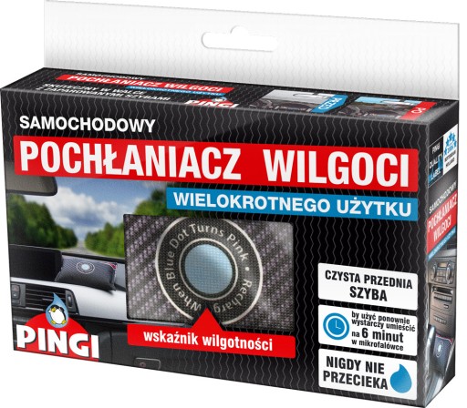 PINGI SAMOCHODOWY POCHŁANIACZ WILGOCI OSUSZACZ