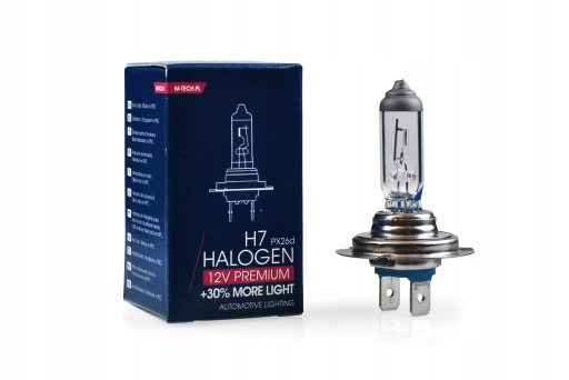 M-Tech Żarówka halogenowa Premium H7 12V 55W 10SZT