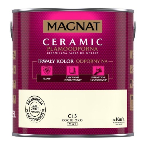 MAGNAT Ceramic farba do ścian 2,5L C13 KOCIE OKO