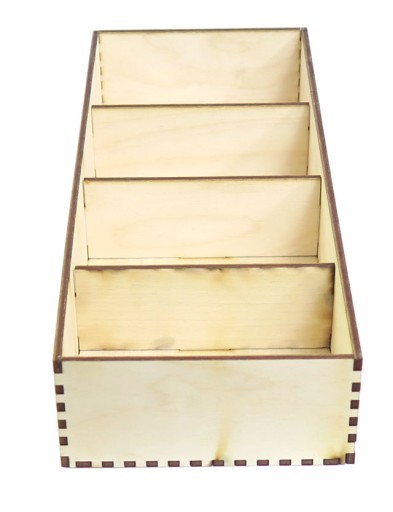 PUDEŁKO z 4 PRZEGRÓDKAMI ORGANIZER DECOUPAGE KZ86