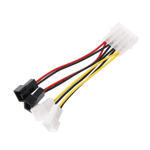 Adapter Molex 4Pin- 2x3PIN 12V/2x3PIN 5V Zasilanie