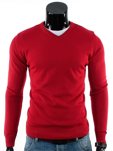 SWETER Męski w SEREK TC05 Czerwony__XXL_PRODUKT_PL