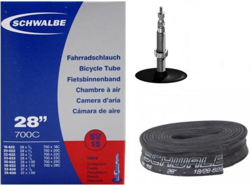 DĘTKA SCHWALBE 700x18/28 SV15 PRESTA 40mm SZOSA