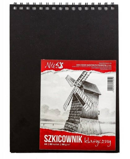 Szkicownik klasyczny KOH-I-NOOR A4 98g 80 kartek